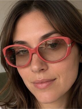 Prada Coral round oversized sunglasses